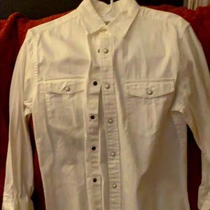 NWOT, Mossimo white metal button up shirt.  New!